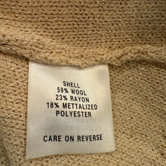 St. John Sport by Marie Gray Animal Print Leather Jacket Vest Sweater Sz. L - Picture 9 of 11